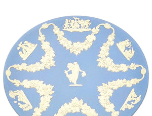 Blue Wedgwood Jasperware Plate, Collectors Society, Very Decorative