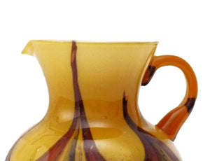 Art Glass Pitcher/Jug, Superb Earthy Colours