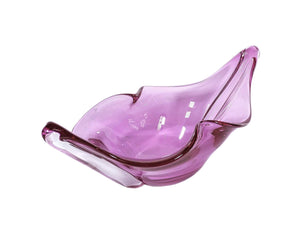 Pink Sanyu Glass Bowl, Mid-Century Japanese, Gorgeous Colour