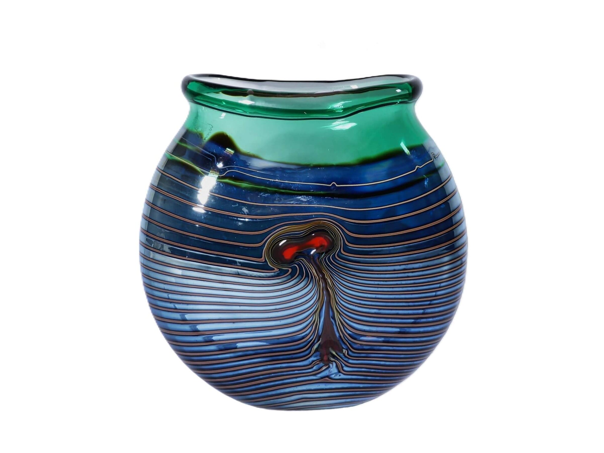 Denizen Art Glass Vase, Robert Wynne, Amazing Colours