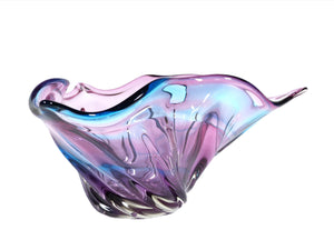 Mid-Century Iwatsu Multi-Coloured Art Glass Centrepiece, Hineri Range