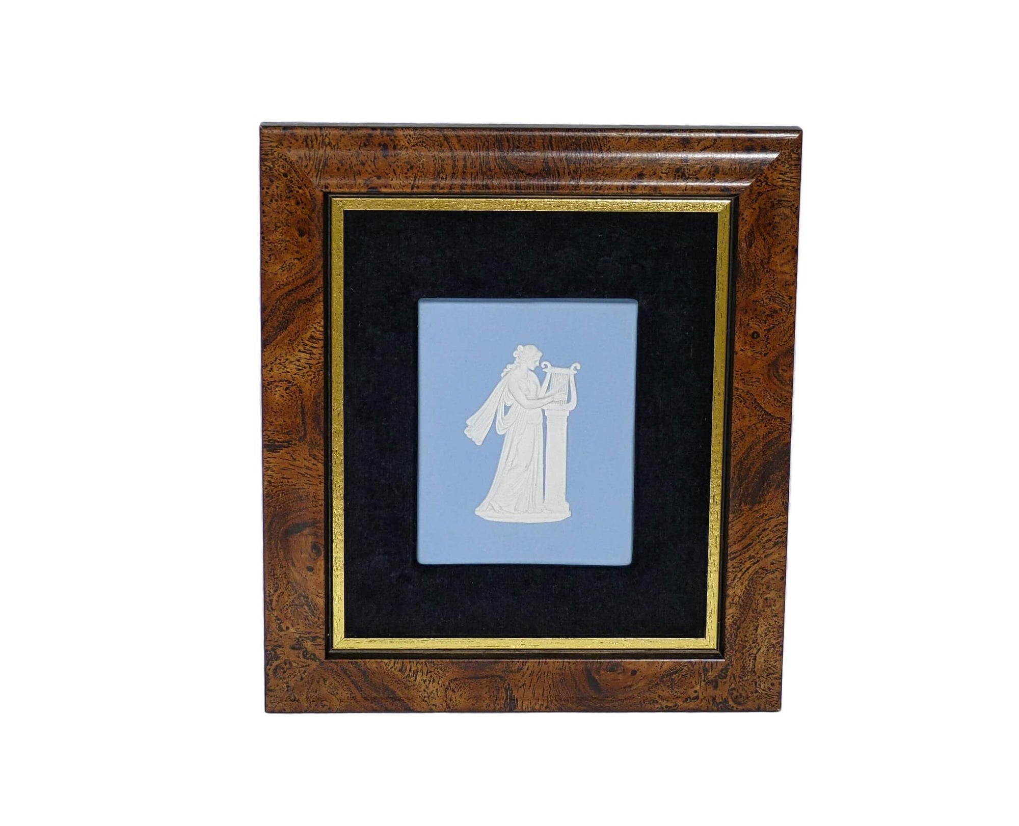 Wedgwood Jasperware "Lady with a Lyre" Plaque, Exquisite