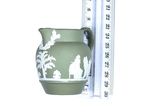 Wedgwood Jasperware Miniature Green Jug, 1960's