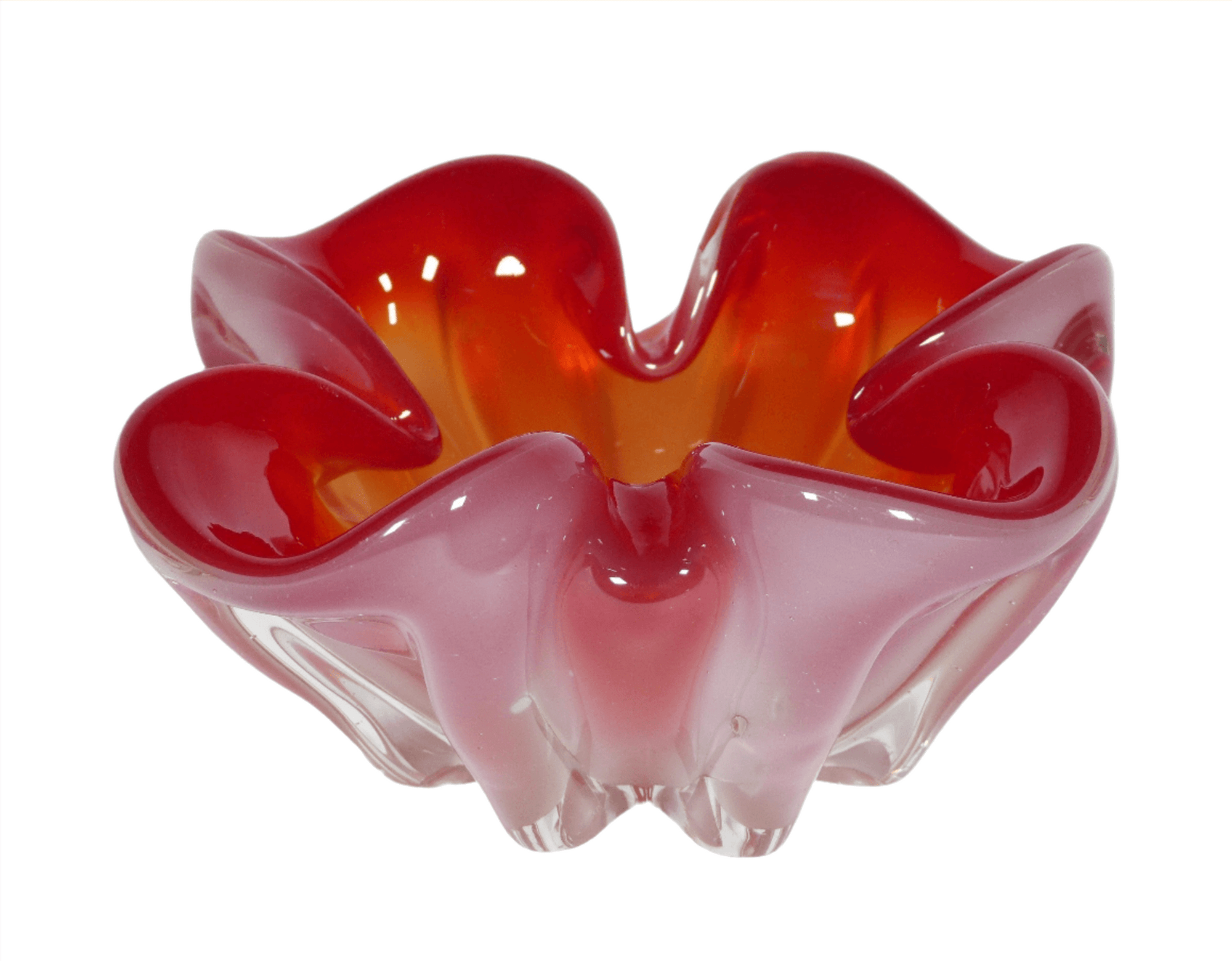 Art Glass Ashtray, Mid-Century, Made in Japan