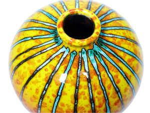 Anita Harris Art Pottery, Small Brimstone Marrakesh Vase, Fantastic Vibrant Home decor