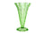 Uranium Glass, Elegant Fluted Vase, Glows Brightly