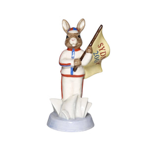 England Athlete Bunnykins Figure, Sydney 2000, DB216, Limited Edition