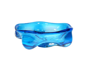 Iwatsu Glass Bowl, Mid-Century Japanese, Gorgeous Colour