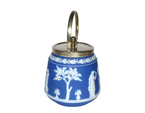 Wedgwood Jasperware Biscuit Barrel, Very Attractive