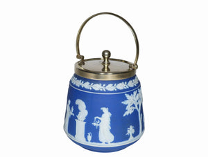 Wedgwood Jasperware Biscuit Barrel, Very Attractive