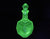 Vintage Uranium Glass Decanter, Glows Beautifully