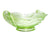 Stunning Uranium Glass Bowl, Decorative Handles, Glows Brightly