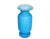 Victorian Blue Satin Glass Vase, Gorgeous Colour