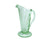 Green Glass "Sunburst" Jug, Stunning Art Deco Bagley Pitcher