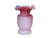 Pink Victorian Satin Glass Vase, Spot Air Trap Design