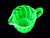 Vintage Uranium Glass Creamer, Small Jug, Glows Beautifully