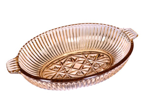 Pink Glass Bowl, Depression Glass, Stunning Design