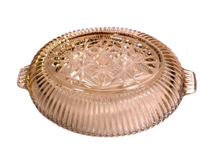 Pink Glass Bowl, Depression Glass, Stunning Design