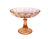 Pink Glass Comport, Pressed Glass Pedestal Fruit/Candy Bowl