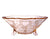 Delicate Vintage Pink Glass Bowl, Pretty Leaf Design